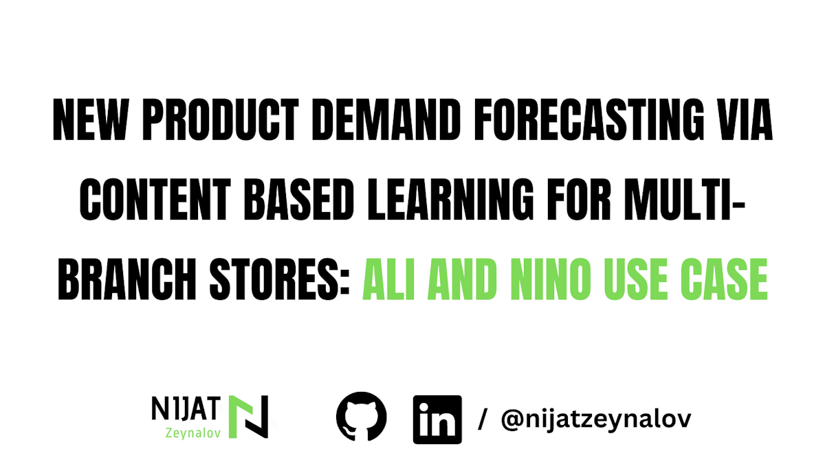 New product demand forecasting