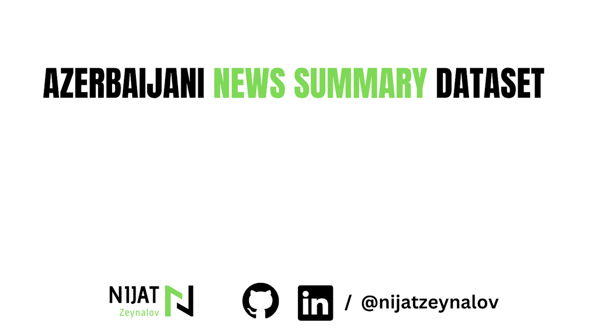 Azerbaijani News Summary Dataset