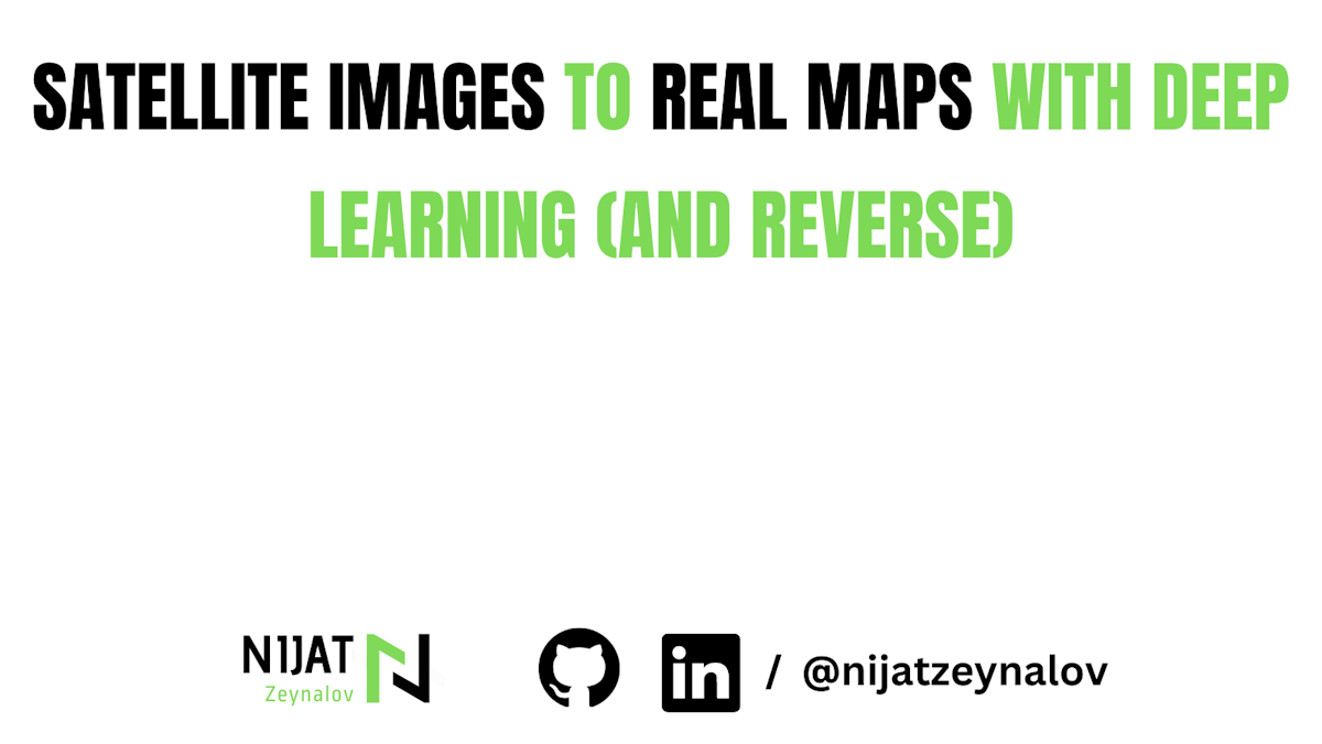 Satellite Images to real maps with Deep Learning (and reverse)
